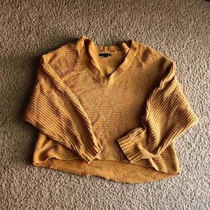Mustard Cropped Sweater